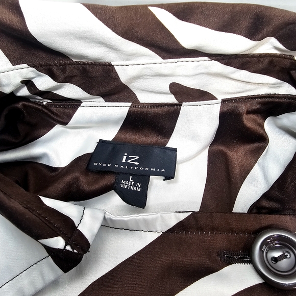 Zebra Print Double-Breasted Trench Coat - Picture 12 of 15